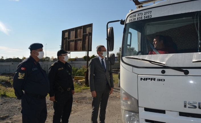 Kaymakam Özderin trafik denetiminde  