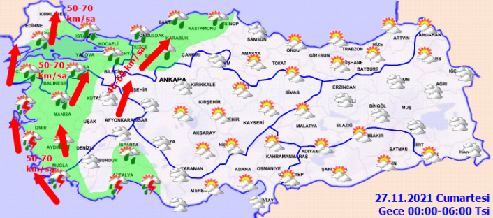 Edremit Körfezi için aşırı yağış uyarısı