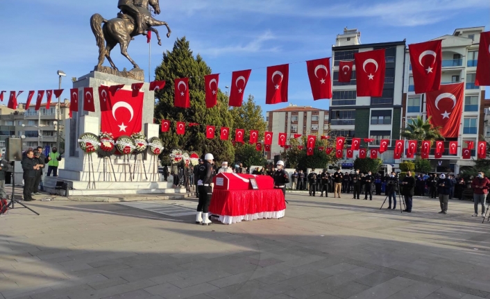 Şehidimize Edremit'te hazin tören