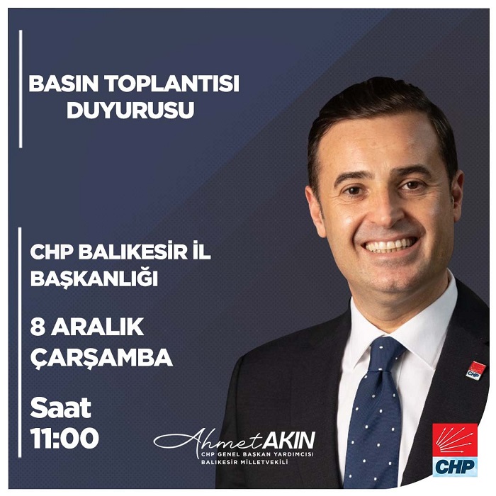 Akın, basın toplantısı düzenleyecek