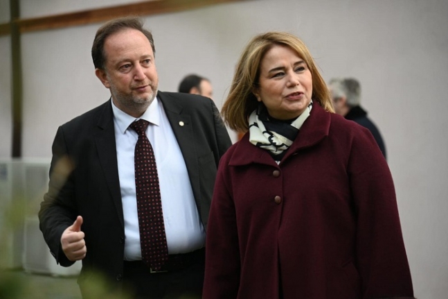 Karesi Belediye Başkanı Dinçer Orkan'ın Aydemir'le yatırım gezisi