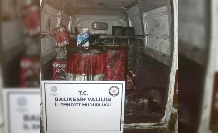 Bandırma'da polisten kaçak akaryakıt operasyonu