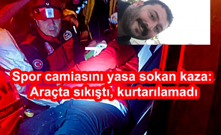 Edremit’te spor camiasını üzen kaza  