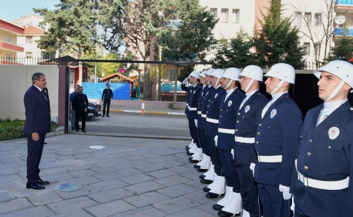 Vali Şıldak, İl Emniyet Müdürlüğü'den törenle karşılandı