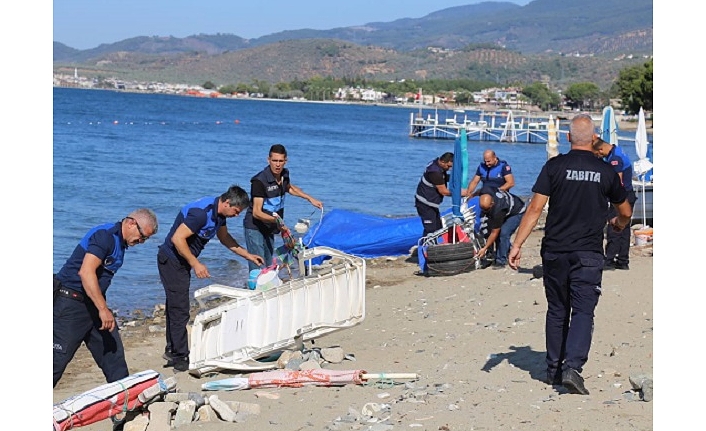 Şezlong operasyonları devam ediyor