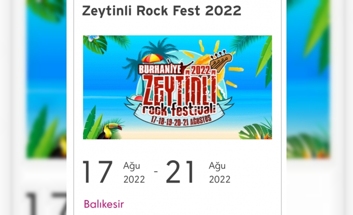 Rock Festivaline Kaymakamlık izin vermedi.