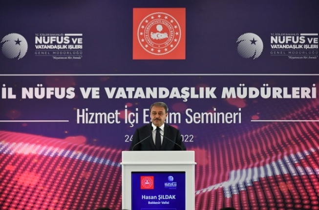 İl Nüfus Müdürleri Eğitim Semineri Ayvalık'ta başladı