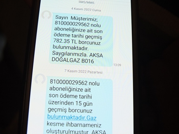 Burhaniye'de şaka gibi bağlanmayan doğalgaza 782 lira borç çıktı