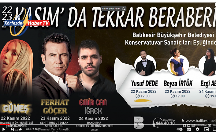 Sonbahar Gençlik Konserleri Başlıyor