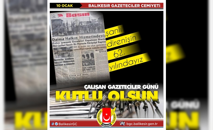 10 Ocak yeni bir milad olsun