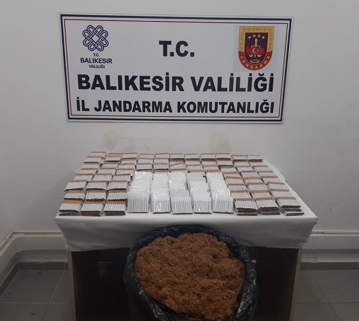 Ayvalık’ta jandarmadan kaçak tütün operasyonu