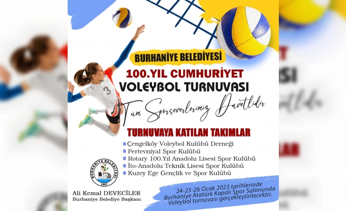 Burhaniye'de Voleybol Heyecan Başlıyor