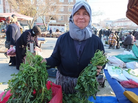 Burhaniye’de Araziden Toplanan Otlar Geçim Kaynağı Oldu