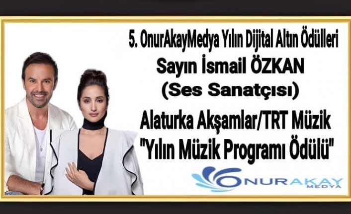 İsmail Özkan ve Mine Geçili’ye 'Altın Mikrofon' ödülü!