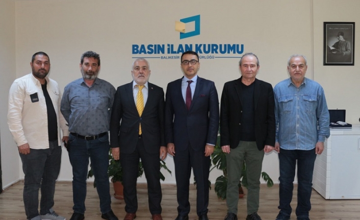 Gazeteciler Cemiyeti yönetiminden BİK Şube Müdürüne "hayırlı olsun" ziyareti