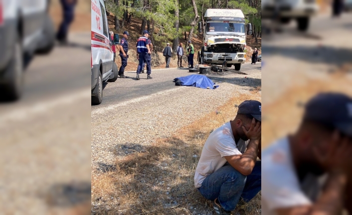 Havran'da motosiklet kamyonla çarpıştı: 1 ölü