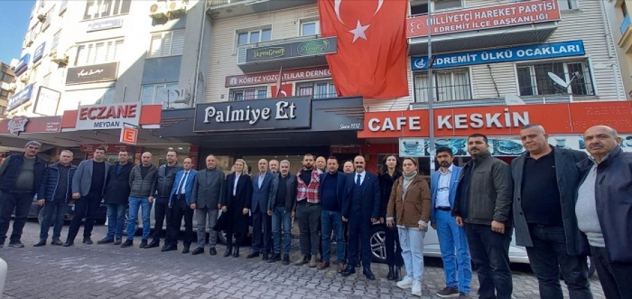 Edremit'te Ak Parti'den Mhp'ye Ziyaret