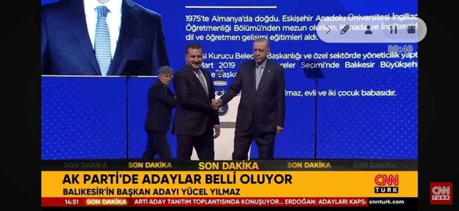 Cumhurbaşkanı Erdoğan, "Balıkesir'in Cumhur İttifakı adayımız Yücel Yılmaz"