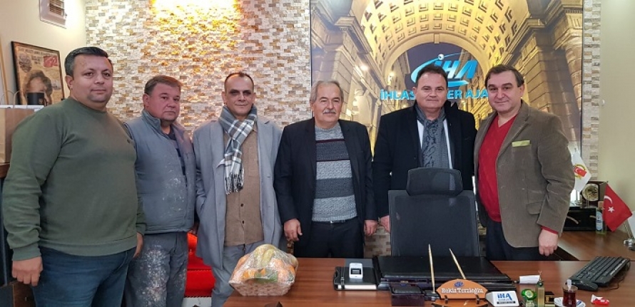 Havran İYİ Parti Belediye Başkan adayı Murat Hançer'den 'Gazeteciler Günü' ziyareti
