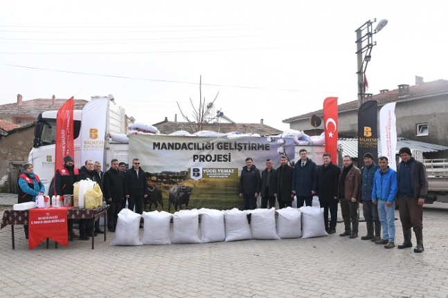 Büyükşehir’den manda yetiştiricilerine destek