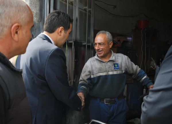 Cumhur’un Adayı Vurmaz, sanayi esnafıyla buluştu