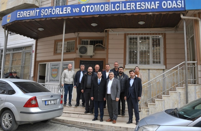 Vurmaz, Şoförler ve Otomobilciler Esnaf Odası’nı ziyaret etti