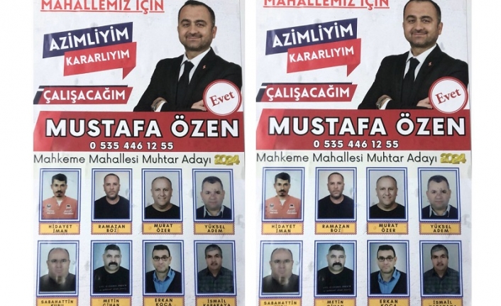 Burhaniye Mahkeme Mahallesi Muhtar Adayı Mustafa Özen, "10 yıldır kapalı olan muhtarlık açık olacak"