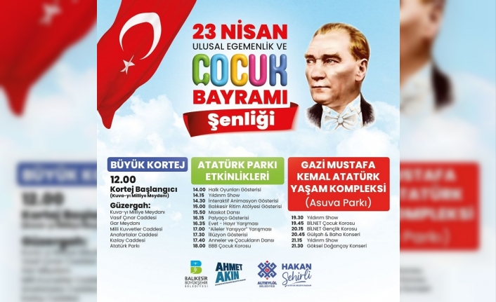 23 Nisan coşkusu Altıeylül’de yaşanacak