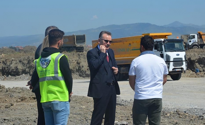 Edremit TDİOSB’de altyapı çalışmaları 33. gününde son hızıyla devam ediyor