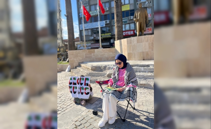 Filistin'deki katliama tepki için meydanda kitap okuyacaklar