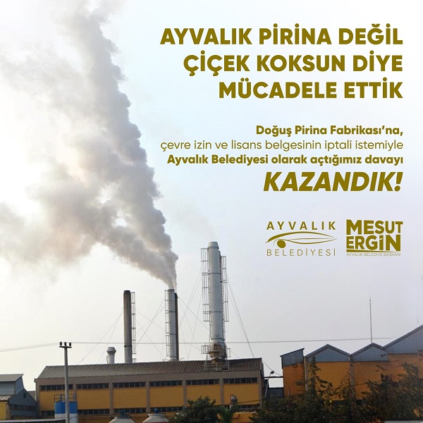 Başkan Ergin: "Ayvalık pirina değil, çiçek koksun diye mücadele ettik, başardık"