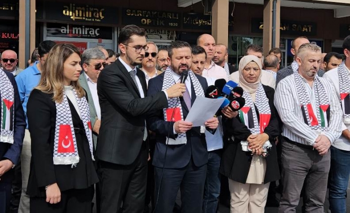 AK Parti İl Başkanlığı tarafından İsrail’in Gazze'ye Yönelik Saldırıları Protesto Edildi