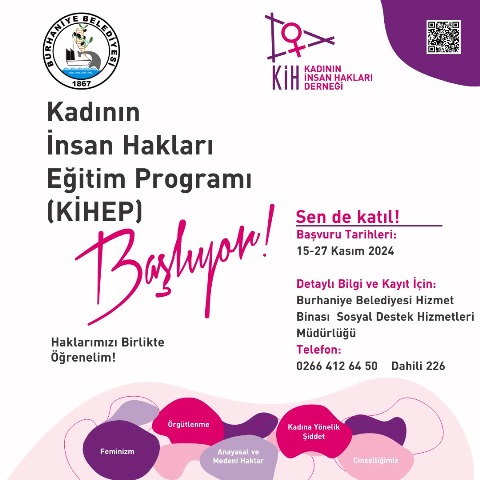 Burhaniye'de Kadının İnsan Hakları Eğitim Programı (KİHEP) düzenlendi