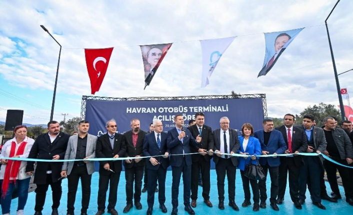 Havran Otobüs Terminali ve On On Kafe görkemli törenle açıldı