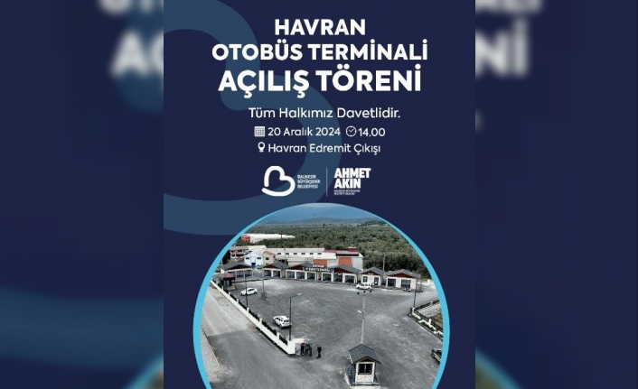 Havran’da Modern Otobüs Terminali ve On On Kafe Açılıyor