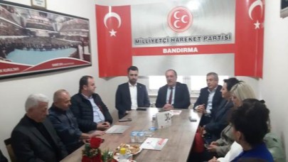 Öztaylan, MHP İlçe Teşkilatını ziyaret etti