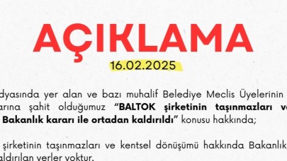 Balıkesir'de Büyükşehir'den BALTOK açıklaması