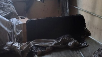 Ayvalık'ta öğrenci yurdunda yangın