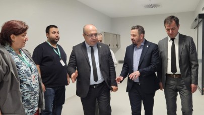 Başkan Aydemir'den Devlet Hastanesi yeni binaya ziyaret