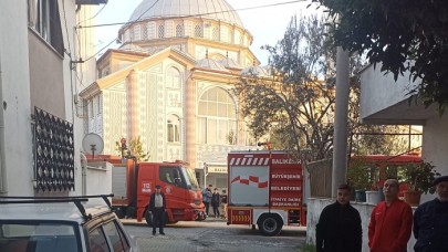 Edremit’te havalandırma boşluğunda yangın