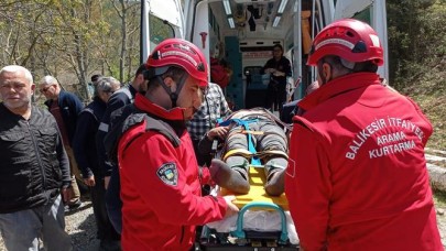 Havran’da Traktör Devrildi: 1 Yaralı