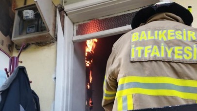 Havran’da ev yangına anında müdahale!