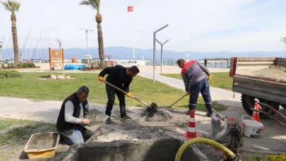 Burhaniye Belediyesi Fen İşleri ekiplerinde yaz seferberliği