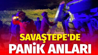 Savaştepe’de kaza paniği