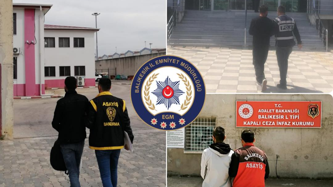 Balıkesir’de aranan şahıslara yönelik operasyon