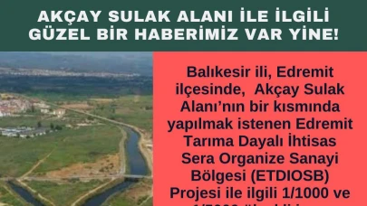 Akçay Sulak Alanı için umut veren gelişme