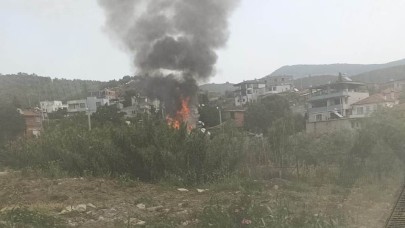 Edremit’te metruk evde yangın çıktı