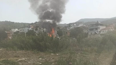 Edremit’te metruk evde yangın çıktı