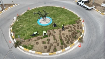 Balıkesir’de Büyükşehir Belediyesi kendi çimini üretiyor