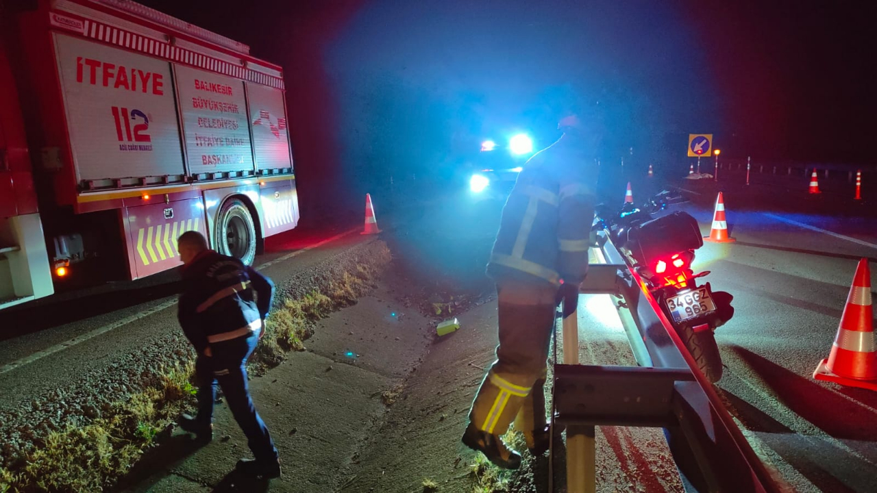 Balıkesir'de trafik kazası: Sürücü hayatını kaybetti